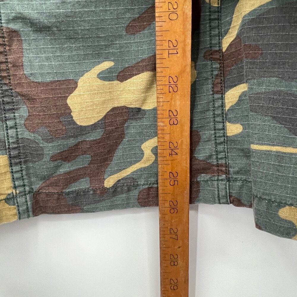 Madewell Brown Green Camo Outbound Button Down Utility Jacket Size Large - Picture 5 of 9